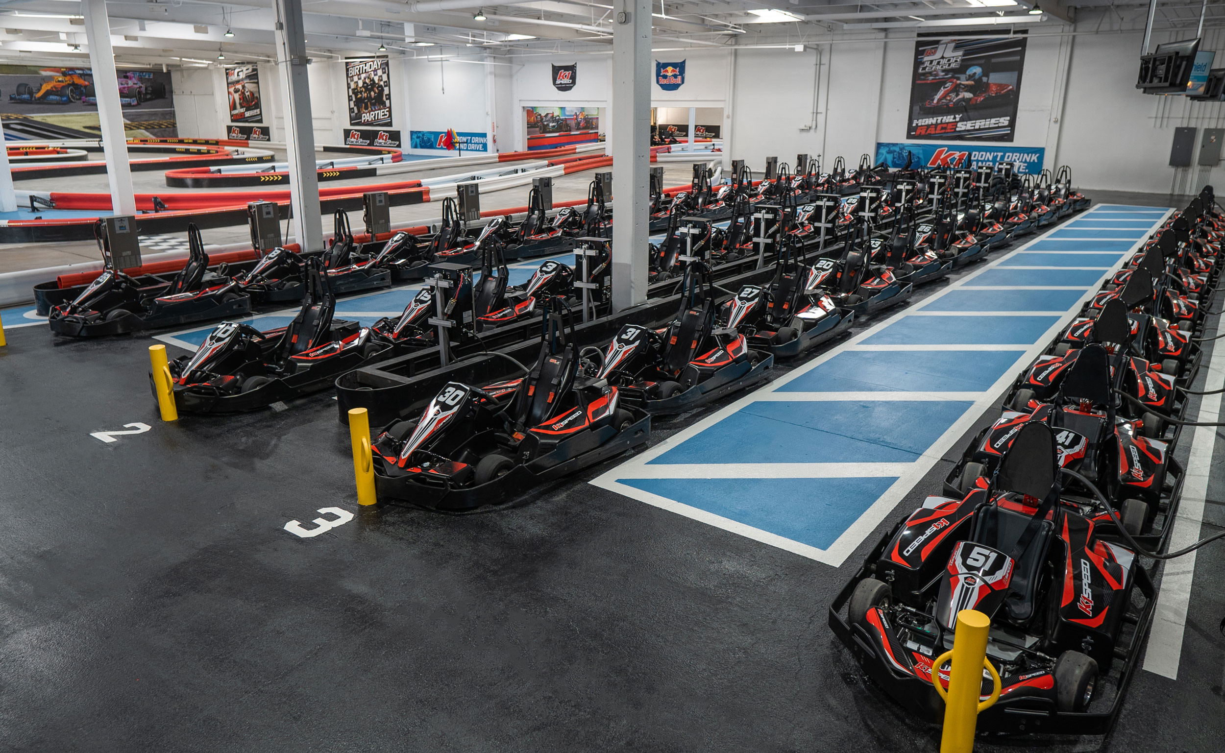 K1 Speed Burbank's state-of-the-art electric go karts are imported directly from Italy. Kids can enjoy their Junior Karts, while teens/adults can race Adult Karts that go up to 45mph.