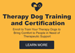 certified therapy dog training online