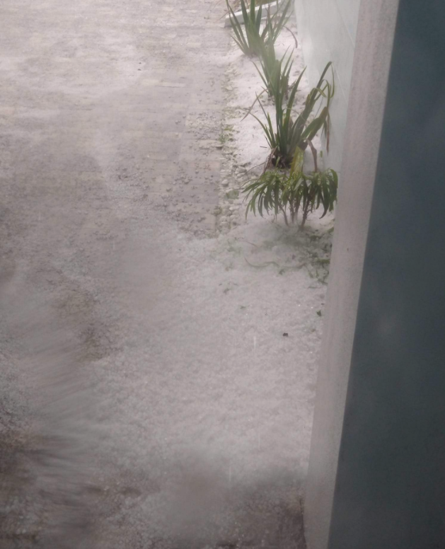 Daytona Beach Hail - Photo Courtesy of Mary Paul, WKMG