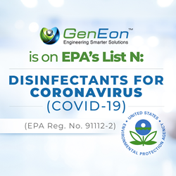 GenEon Technologies Disinfectants Solution on EPA List N