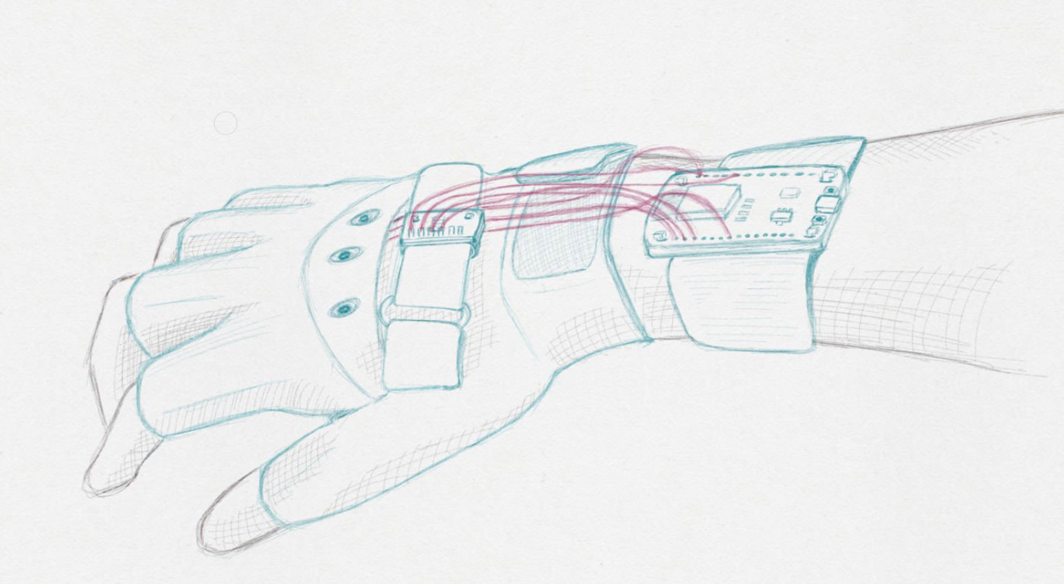 Prototype of a gesture-control glove for electric longboards invented by Florida Polytechnic University students. The team has earned thousands of dollars in funding to further develop the product.