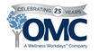OMC Wellness 25th anniversary logo