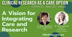 A Vision for Integrating Care and Research with Dr Janet Woodcock and Dr Laura Esserman