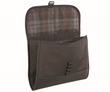 Double-Take iPad+MacBook Sleeve—dual padded compartments with Inverness plaid wool-blend lining