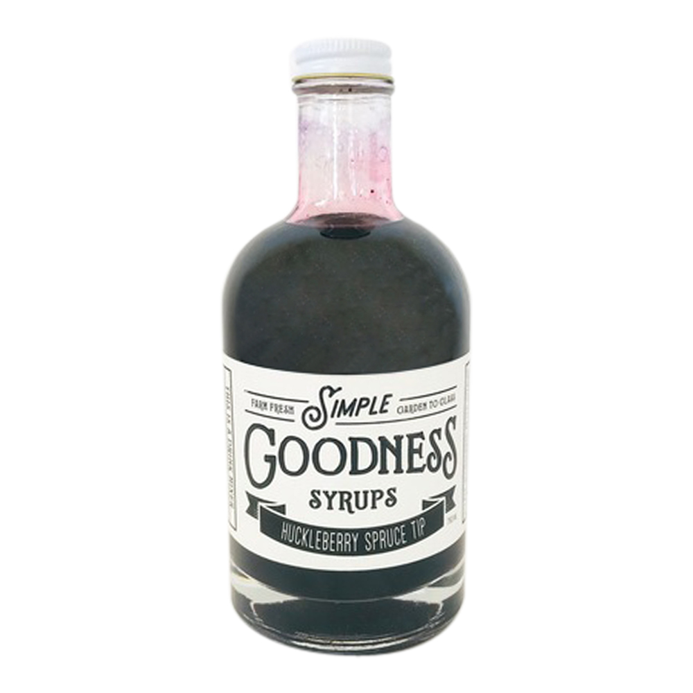 Simple Goodness Sisters Huckleberry Spruce Tip Syrup
