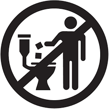 If you aren't sure whether or not to flush a wipe, look for the "Do Not Flush" symbol.