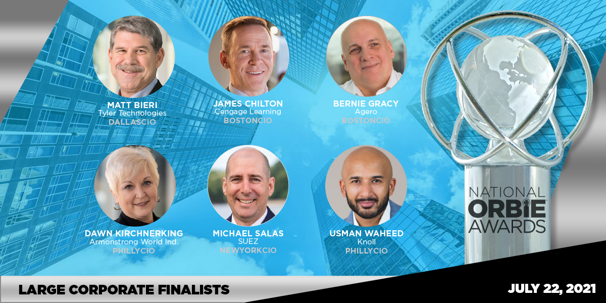Large Corporate Finalists of the 2021 National CIO of the Year ORBIE Awards