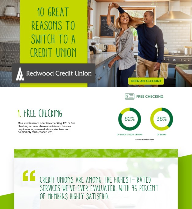 RCU’s “10 Great Reasons to Switch to a Credit Union” campaign