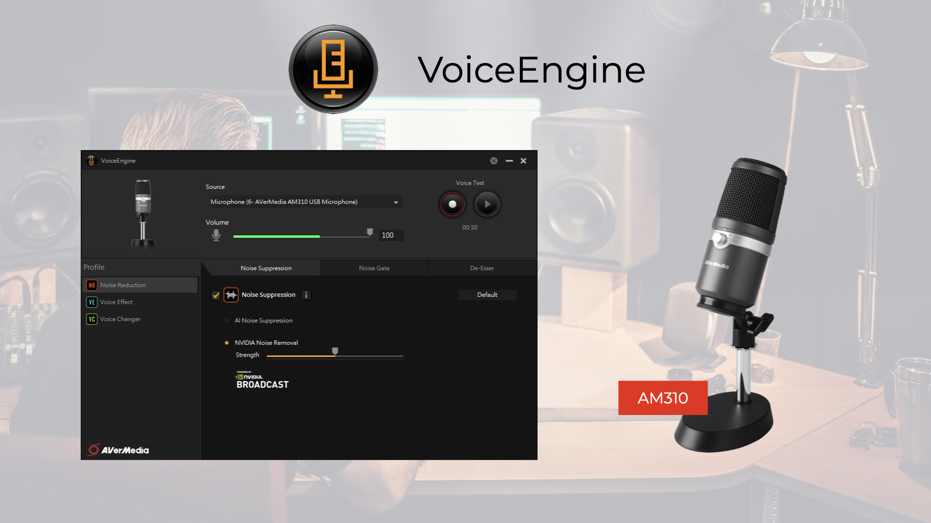 Как работает нвидиа бродкаст микрофон. Voice engine