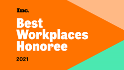 Inc. Magazine Best Workplace Honoree 2021