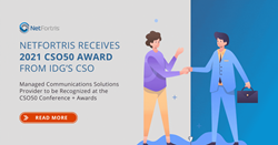 NetFortris Receives 2021 CSO50 Award from IDG’s CSO