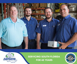 Sansone Air Conditioning won the 2021 Best Palm Beach County Award - heating and air conditioning category