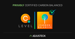 PROUDLY Certified Carbon Balanced Adjusteck