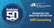 Official graphic honoring AIIR Consulting's spot on the Drexel LeBow Analytics 50