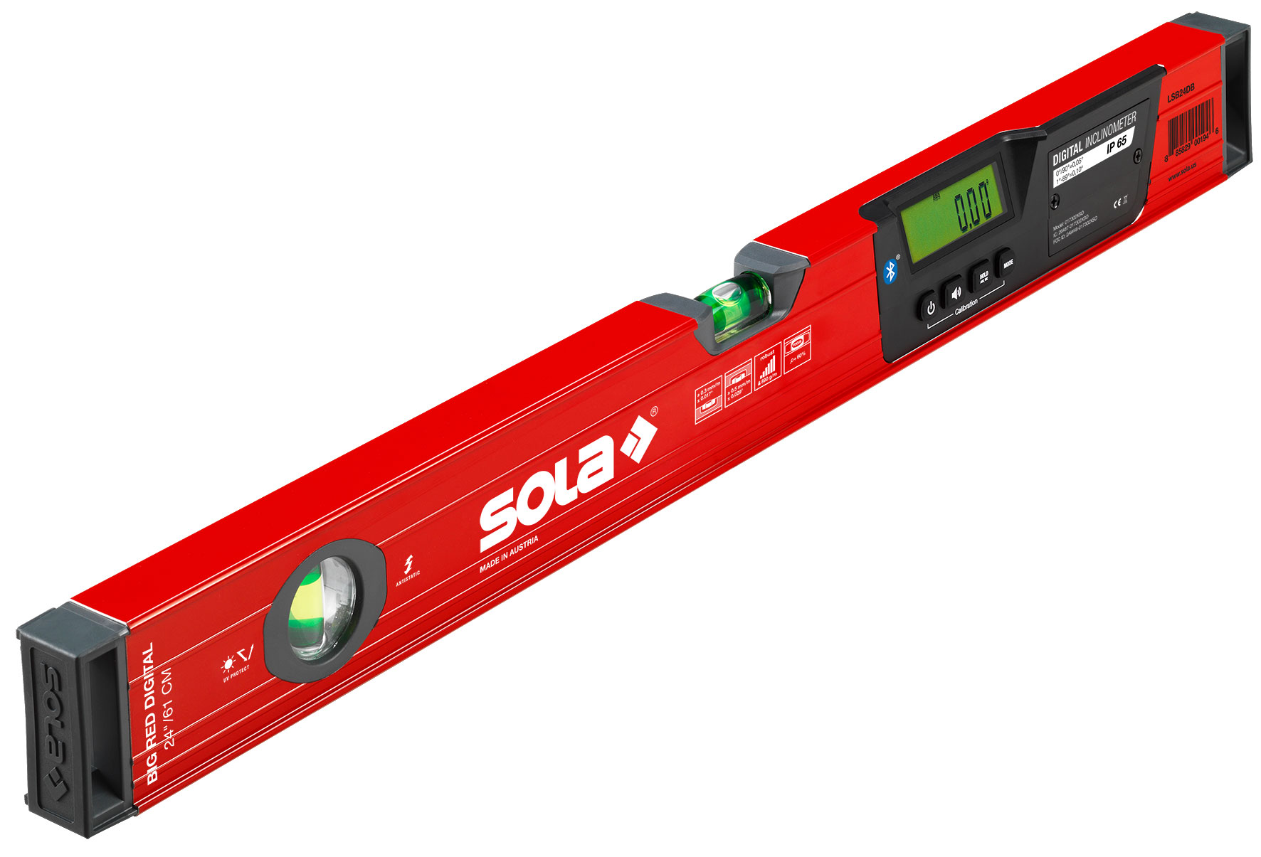 The BIG RED digital levels are ideal to use anywhere, where inclinations, slopes and angles need to be measured quickly and precisely.