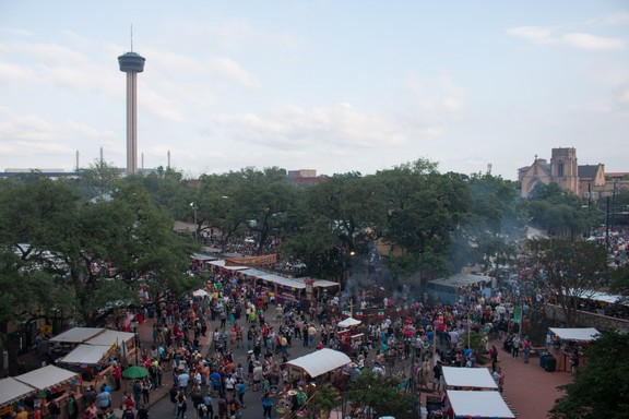 Aerial view of A Night In Old San Antonio