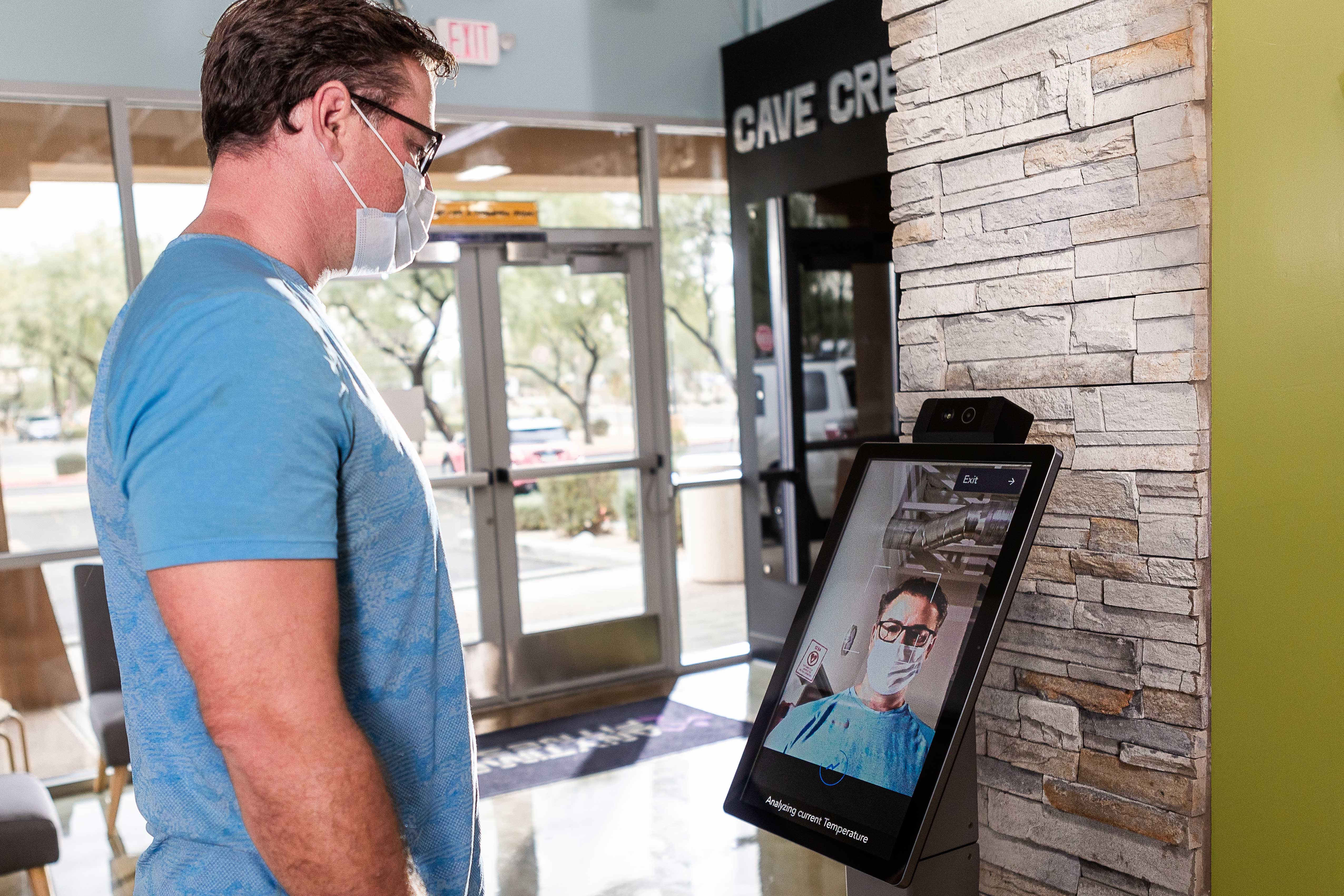 Elo, inventor of the touchscreen, says that attaching biometric cameras to their kiosks is easy and can help expedite everything from checked luggage to security checkpoints.