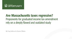 Thumb image for Study Finds Deep Flaws in Advocates Claims that the Massachusetts Tax Code is Regressive