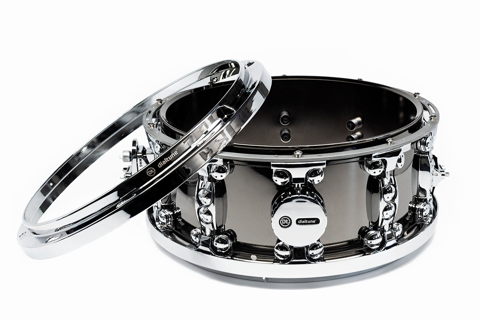 dialtune black nickel brass 6.5x14" snare drum