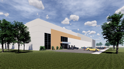 Highland Cross (shown) will be on the short list of modern buildings in the Meadowlands, with less than 20 existing properties offering 36-foot-plus-clear heights. (Courtesy of Ford & Associates.)