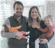 Dr. Karley Brantman with her husband Adam and daughters June and Ruby.