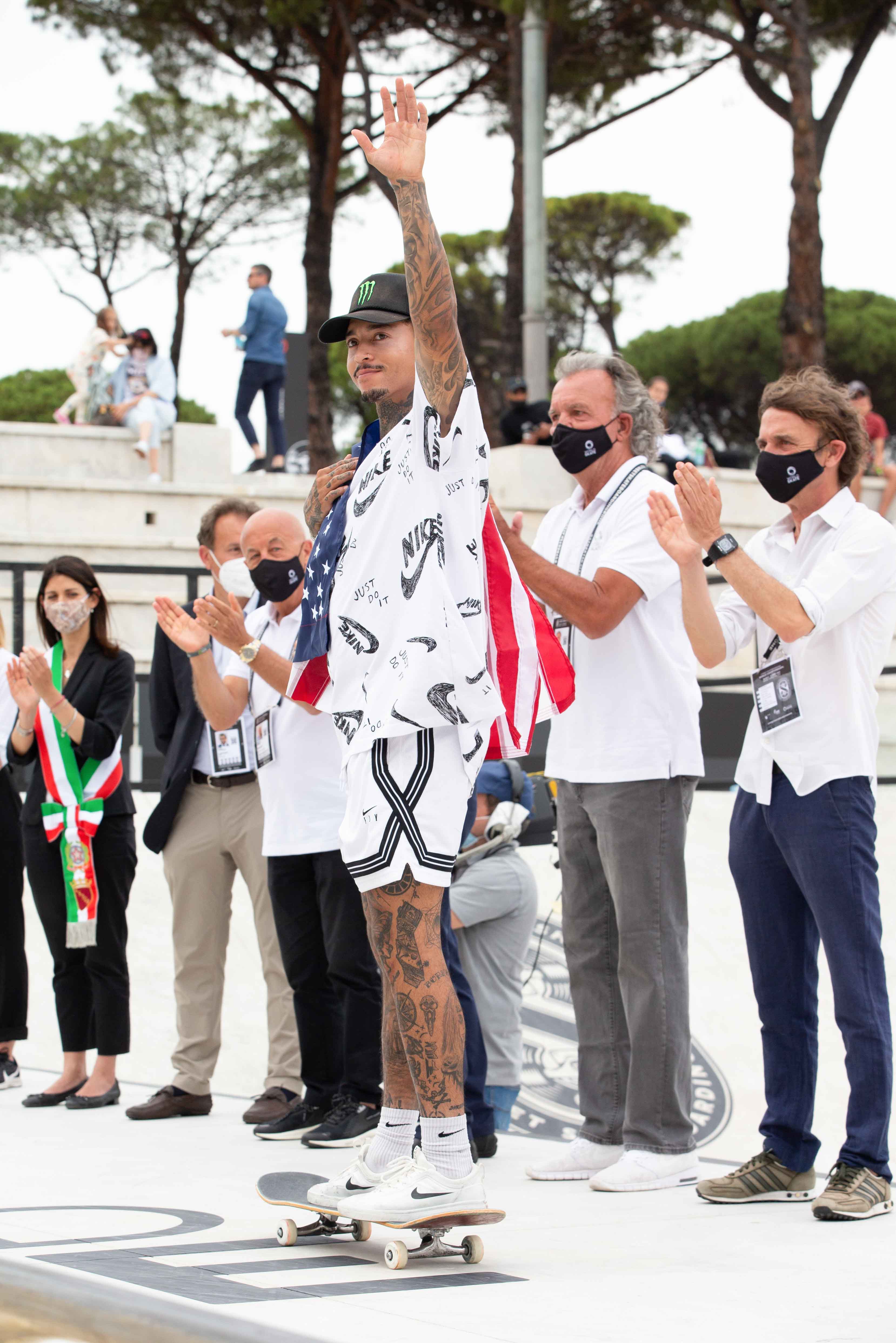 Monster Energy's Nyjah Huston Takes 2nd Place in Men’s Street Skateboarding and Qualifies into Olympics as #1 on Global Ranking at the Street Skateboarding World Championships in Rome
