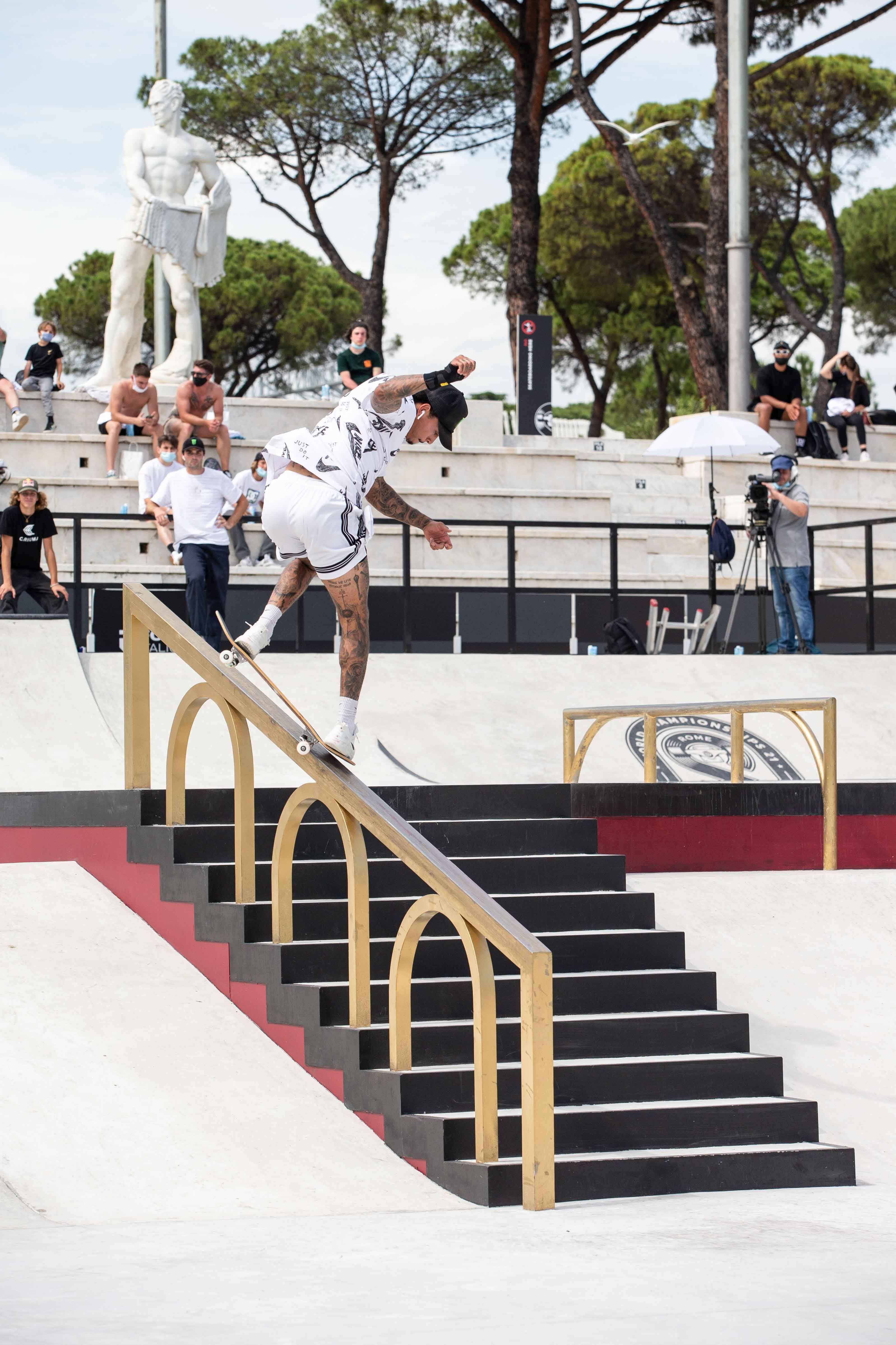 Monster Energy's Nyjah Huston Takes 2nd Place in Men’s Street Skateboarding and Qualifies into Olympics as #1 on Global Ranking at the Street Skateboarding World Championships in Rome