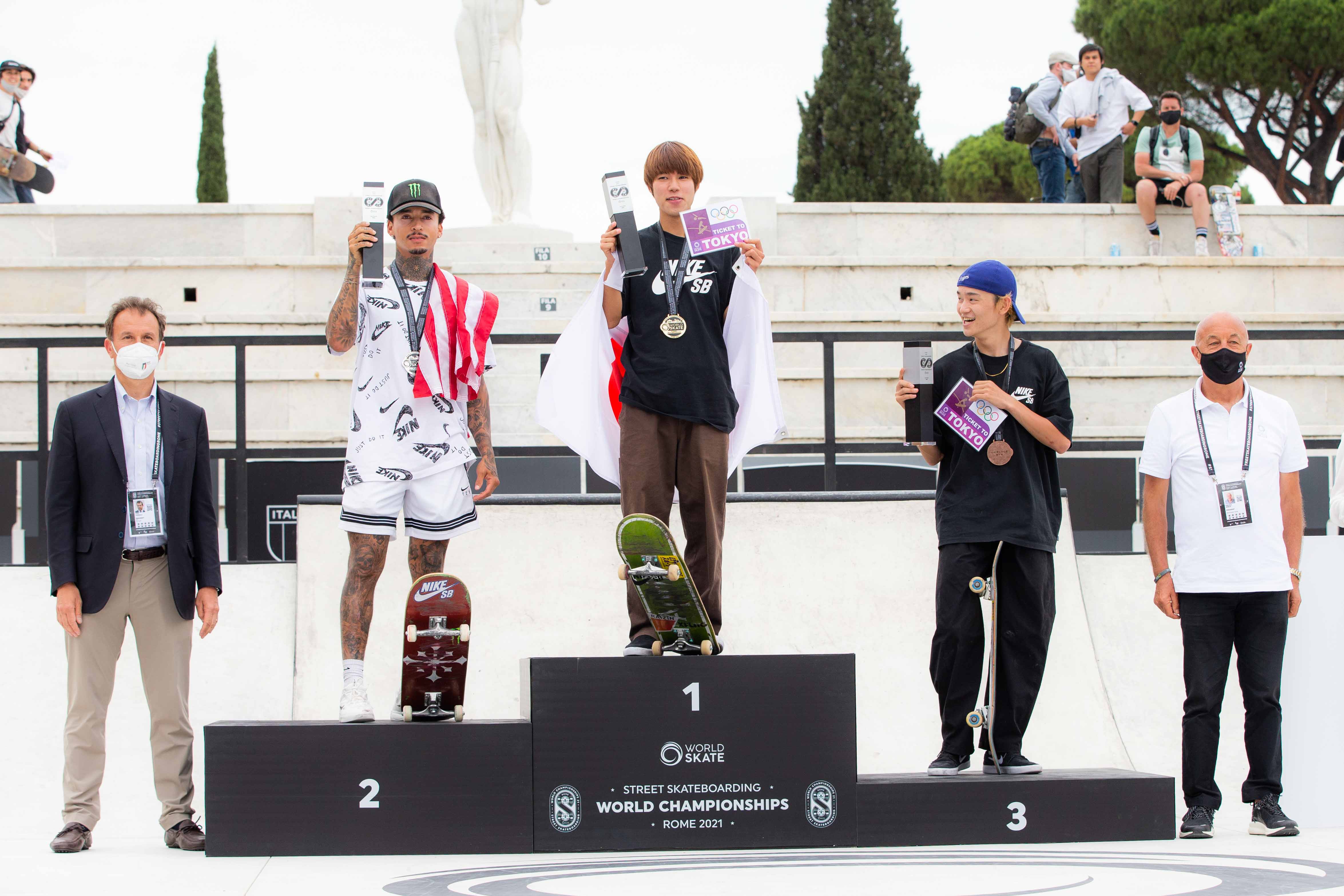 Monster Energy's Nyjah Huston Takes 2nd Place in Men’s Street Skateboarding and Qualifies into Olympics as #1 on Global Ranking at the Street Skateboarding World Championships in Rome