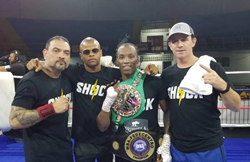 Boxer O'Shaquie Foster and His Team