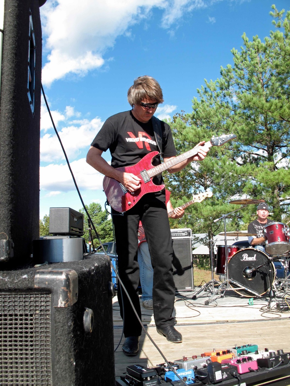 Guitarist Lynn Burke Performing Live with His House of Melody Band