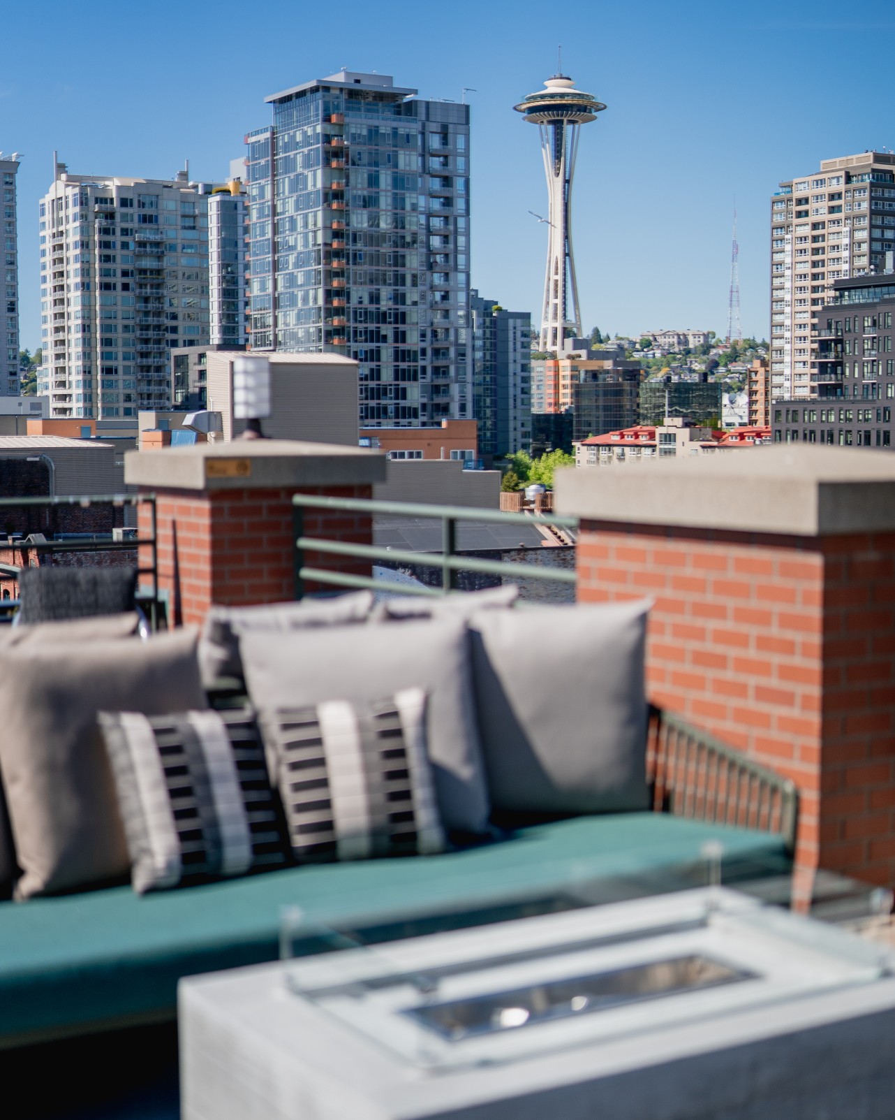 Views of the Space Needle from The Goodwin Condominiums.