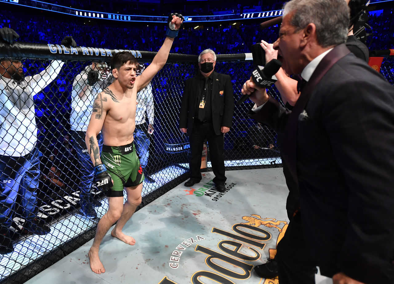 Monster Energy’s Brandon Moreno Takes UFC Flyweight Championship at UFC 263