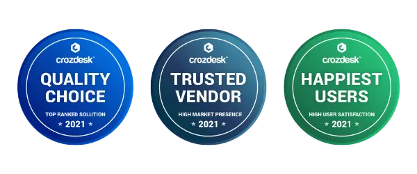 ContractWorks was recognized by Crozdesk in their 2021 Document Management Software list.