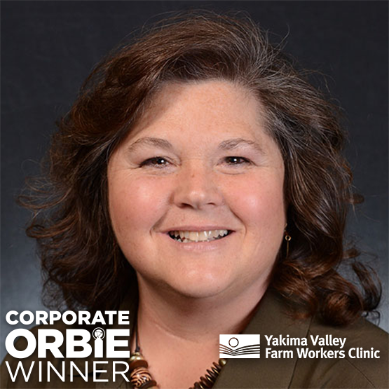 Corporate ORBIE Winner, Diane Tschauner of Yakima Valley Farm Workers Clinic