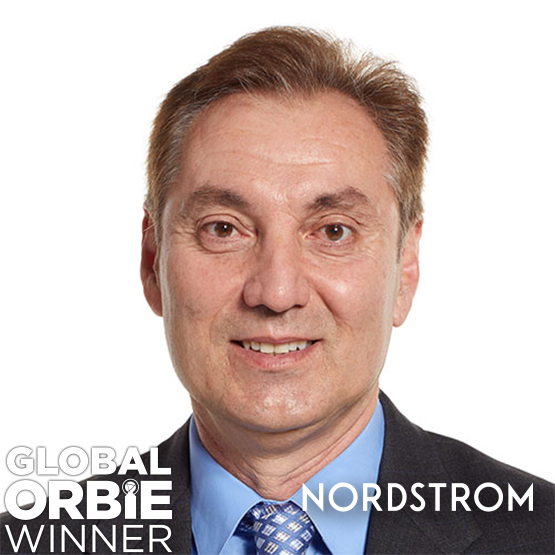 Global ORBIE Winner, Edmond Mesrobian of Nordstrom, Inc.