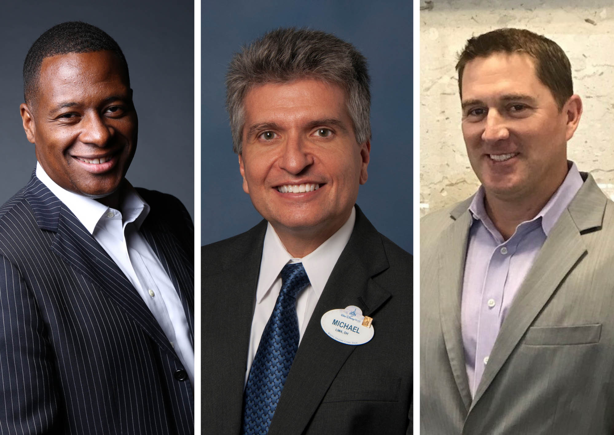 Adrian Muhammad (left), Michael Tschanz, and Ryan Whittemore have been named to the Florida Polytechnic University Foundation Board of Directors.