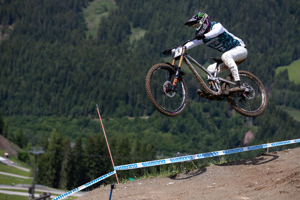 Monster Energy's Amaury Pierron Takes Third at UCI Mountain Bike World Cup Downhill Race in Leogang, Austria