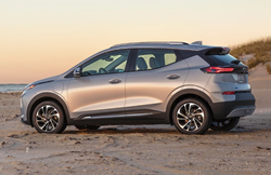 2022 Chevrolet Bolt EUV at the beach