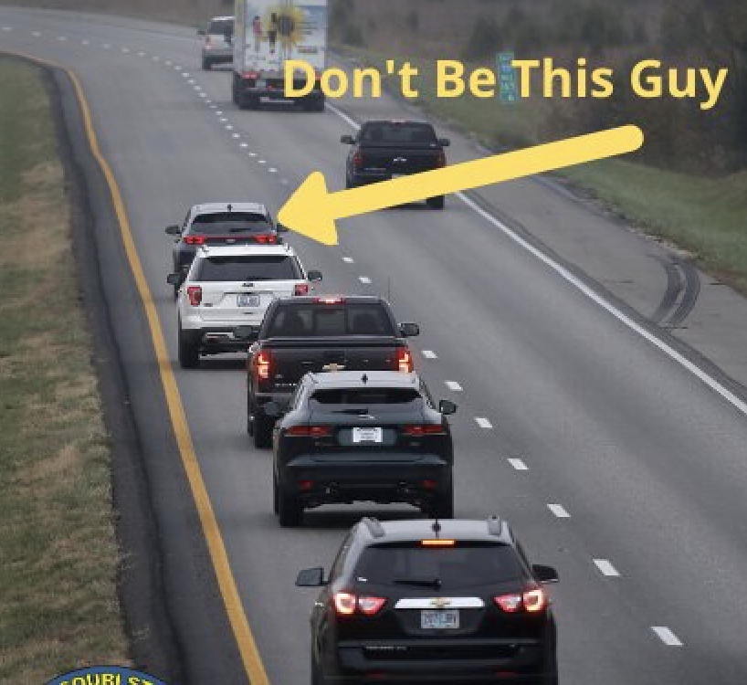 Most people aren't even aware that cruising along in the left lane is illegal in most states.