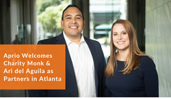 Thumb image for Aprio Welcomes Charity Monk and Ari del Aguila as Partners in Atlanta