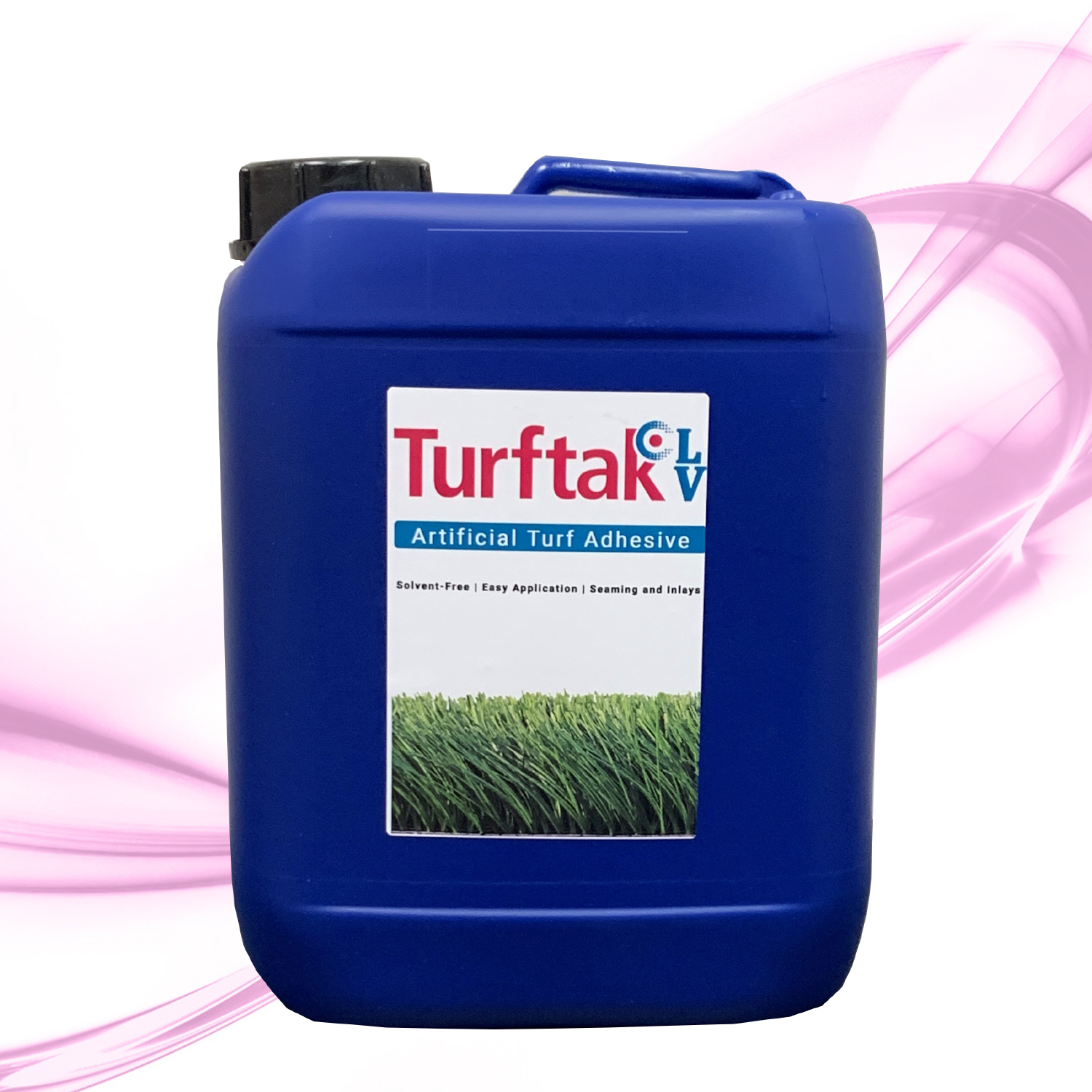 Turftak LV poly jugs are available for use with existing synthetic turf glue boxes.