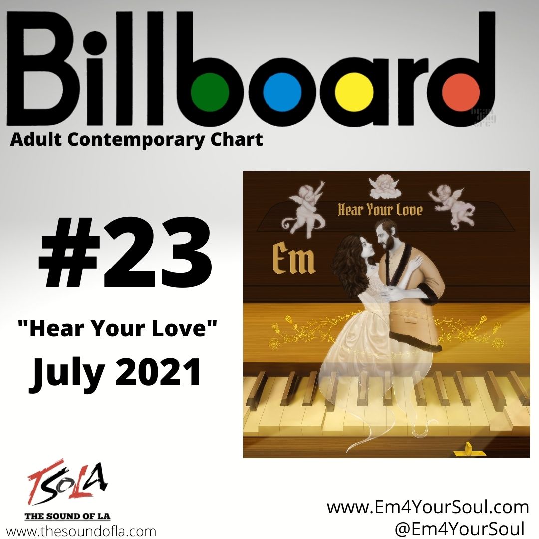 Em --"Hear Your Love" AC Radio Singles Chart