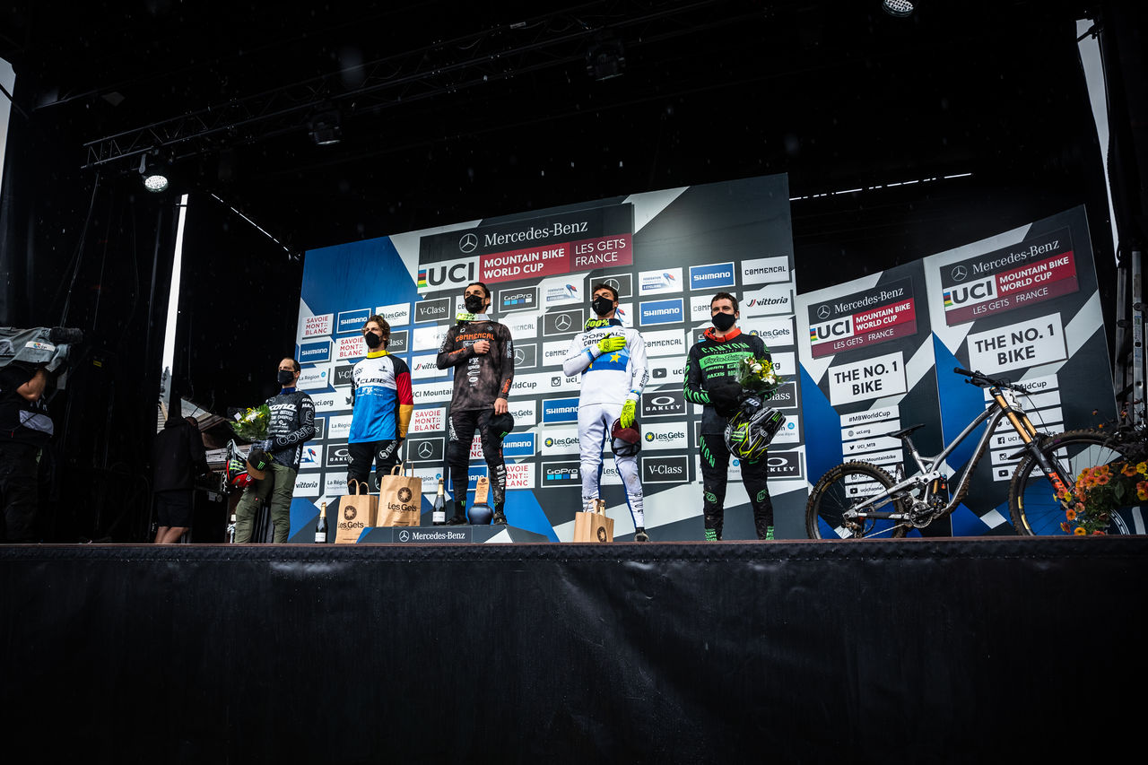 Monster Energy’s Thibaut Dapréla Takes First Place at UCI Mountain Bike World Cup Downhill Race in Les Gets, France