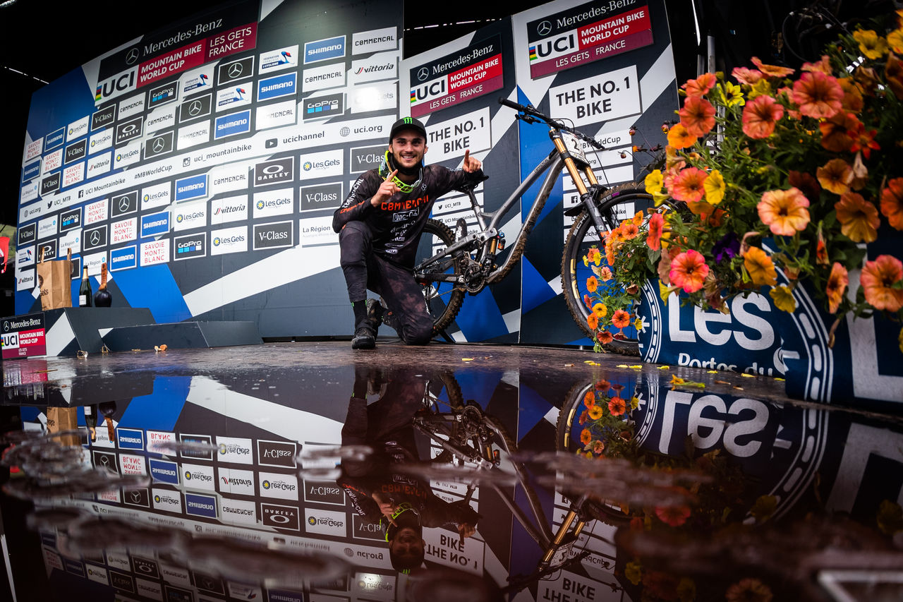 Monster Energy’s Thibaut Dapréla Takes First Place at UCI Mountain Bike World Cup Downhill Race in Les Gets, France