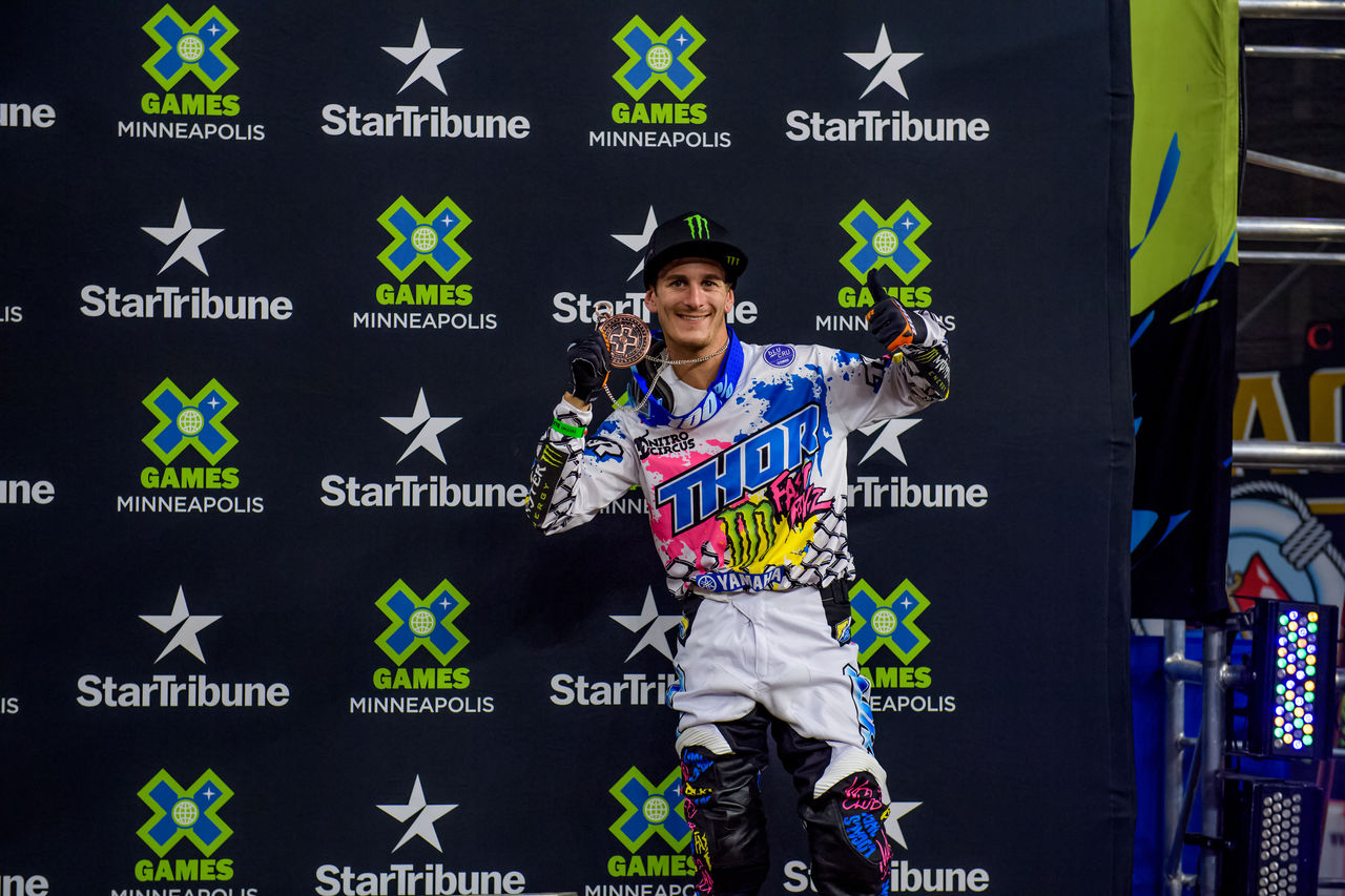 Monster Energy's Jarryd McNeil Will Compete in Moto X QuarterPipe High and Moto X Best Whip at X Games 2021.