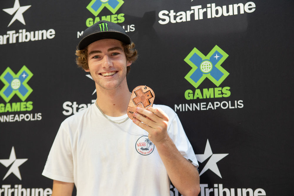 Monster Energy's Tom Schaar Will Compete in Skateboard Park, Skateboard Vert and Skateboard Vert Best Trick at X Games 2021.