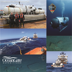 OceanGate Expeditions 3800 Meter Submersible Dive Titanic Wreck Site