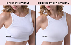 BOOMBA Invisibra difference compared to other sticky bras