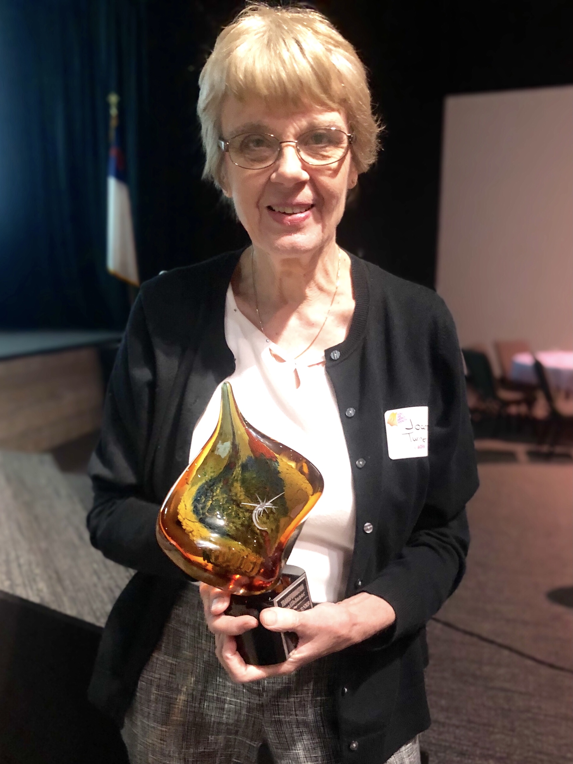 The Transformation Trailblazer Award was presented to Lloyd Turner through his widow, Joanne Turner, pictured.