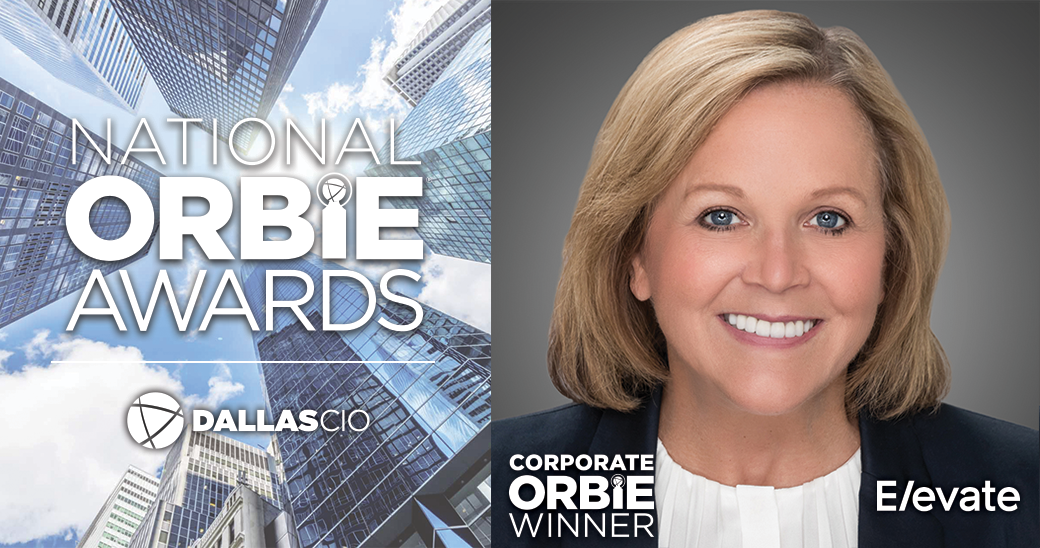 Corporate National ORBIE Winner, Joan Kuehl of Elevate Credit, Inc.